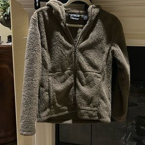 Marmot fuzzy fleece, full zip with hood